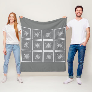Crystalized Snowflake Fleece Blanket