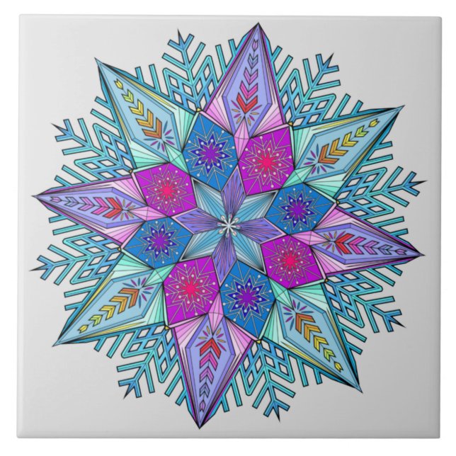 Crystalline Kaleidoscope™ Tile (Front)