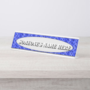 Crystallised by Kenneth Yoncich Desk Name Plate
