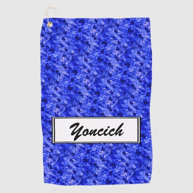 Crystallised by Kenneth Yoncich Golf Towel (Front)