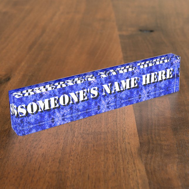 Crystallised by Kenneth Yoncich Nameplate (Side)