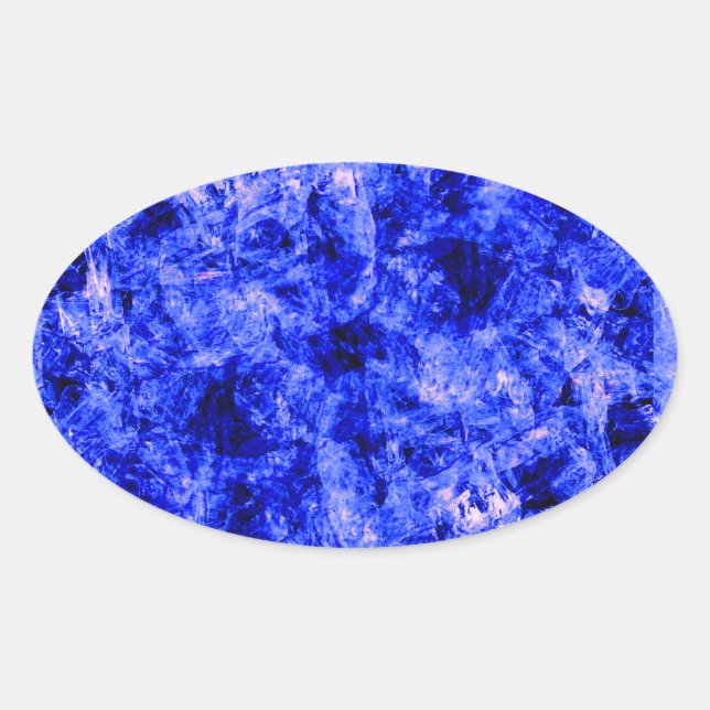 Crystallised by Kenneth Yoncich Oval Sticker (Front)
