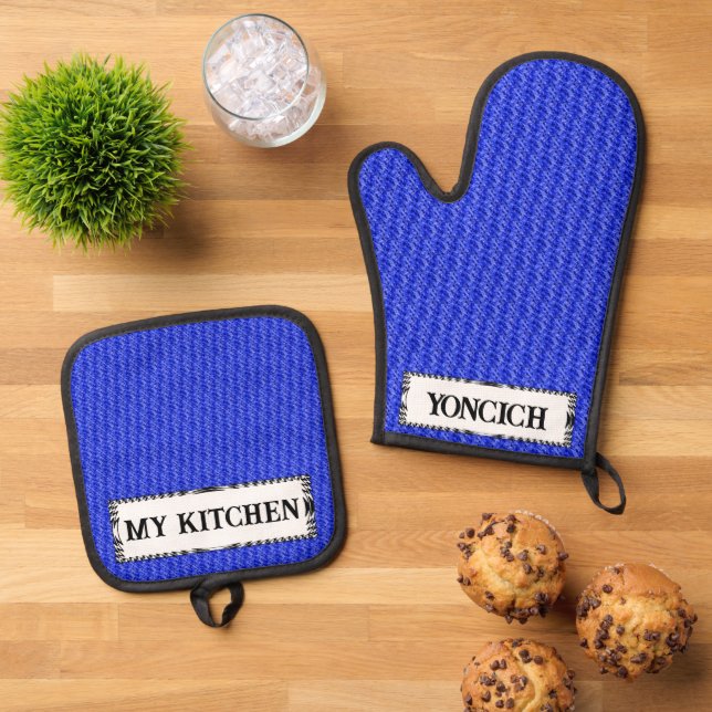 Crystallised by Kenneth Yoncich Oven Mitt & Pot Holder Set (Top Down)