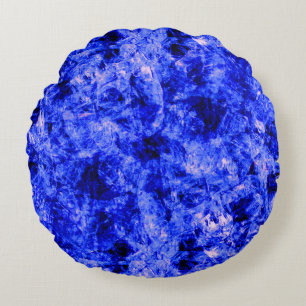 Crystallised by Kenneth Yoncich Round Cushion