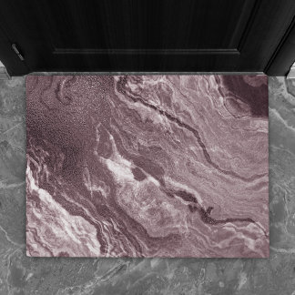 Crystallised Mauve Agate | Dusty Rose Pink Marble Doormat