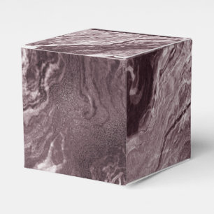 Crystallised Mauve Agate Dusty Rose Pink Marble Favour Box