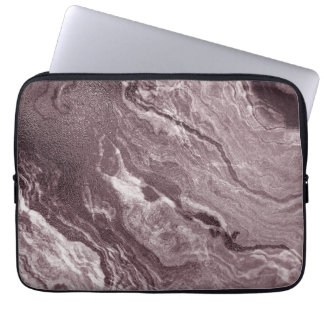 Crystallised Mauve Agate | Dusty Rose Pink Marble Laptop Sleeve
