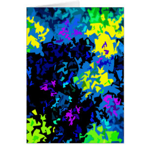 Crystallised Paint Splatter - Cool Colours