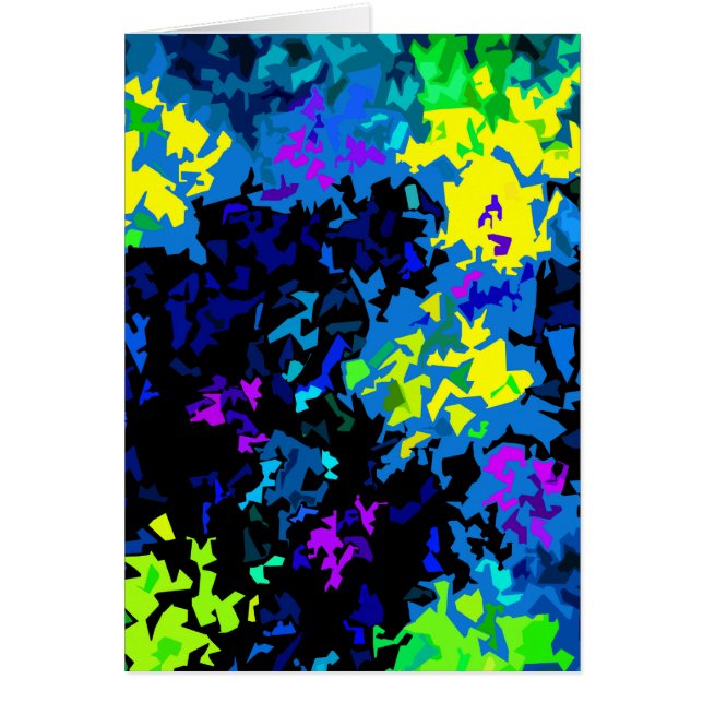 Crystallised Paint Splatter - Cool Colours (Front)