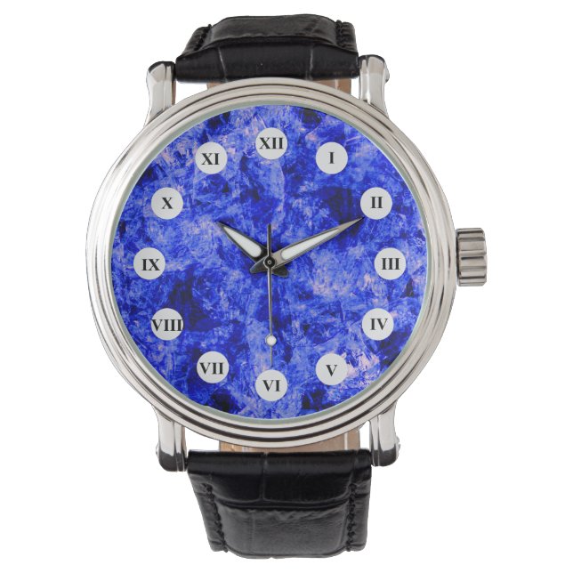 Crystallised (Roman Face) by Kenneth Yoncich Watch (Front)