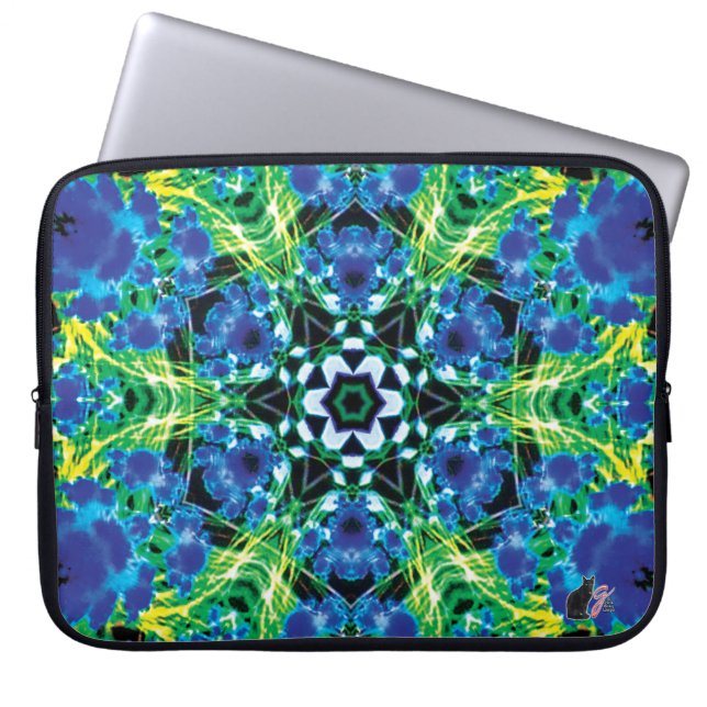 Crystalmarine Kaleidoscope Laptop Sleeve (Front)