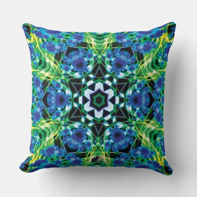 Crystalmarine Kaleidoscope Pillow (Front)