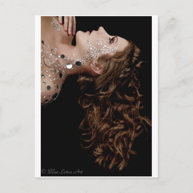crystals and hair postcard (Front)