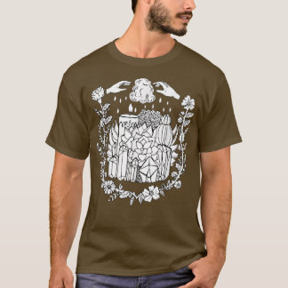 Crystals and Succulents Witchy  T-Shirt