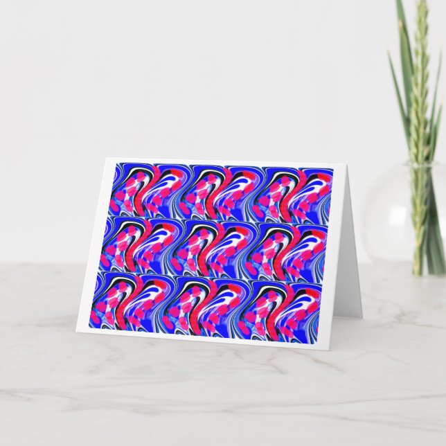 Crystals art holiday card (Front)