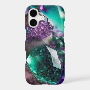 Crystals gems emerald amethyst