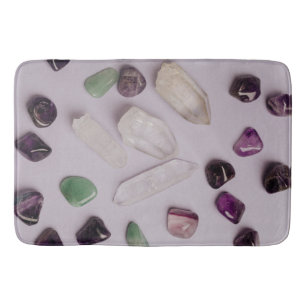 Crystals Gems Energy Vibes Design Bath Mat