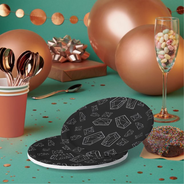 Crystals Paper Plate (Multi)