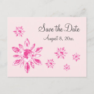 Crystal's Save the Date Postcard (pink)