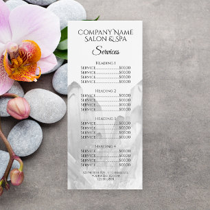 Crystals Spa Salon Service Menu