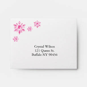 Crystal's Wedding RSVP Envelope (pink)