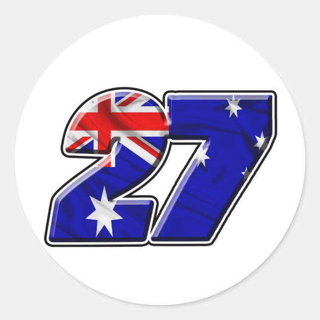 CS27flag Classic Round Sticker (Front)