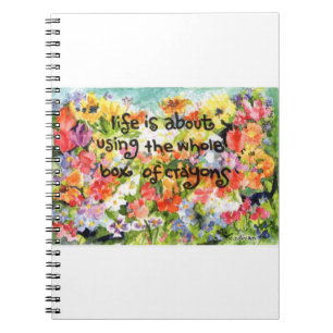 cs. 46 watercolor of flowers & life-inspiration notebook