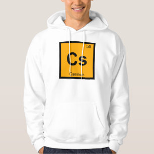 Cs - Caesium Chemistry Periodic Table Symbol Hoodie