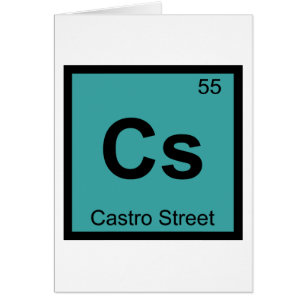 Cs - Castro Street San Francisco Chemistry Symbol