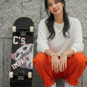 C's IMPACT Cute Cat Skateboard