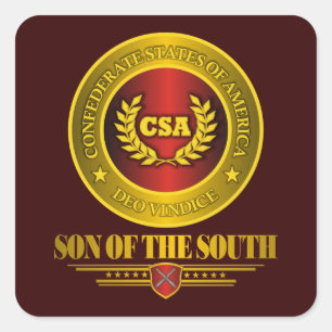CSA -Son of the South Square Sticker