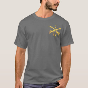 CSC -2nd Kentucky Cavalry (brass-red) T-Shirt