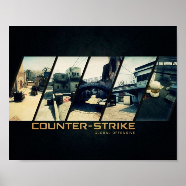 CSGO MAPS HQ POSTER (Front)