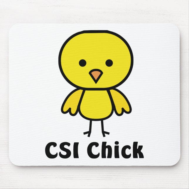 CSI Chick Mouse Pad (Front)