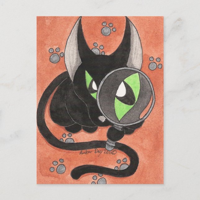 CSI Onyx Cat Postcard (Front)