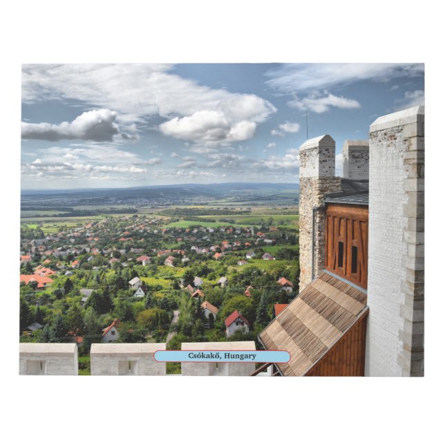 Csókakő, Hungary Notepad (Front)