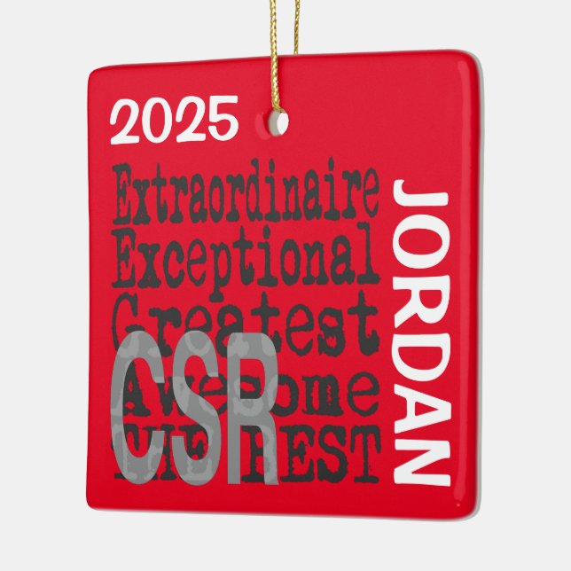 CSR Extraordinaire CUSTOM Ceramic Ornament (Left)