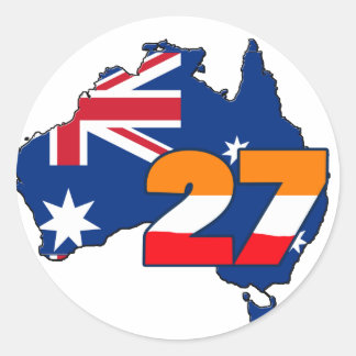 CSREP27austrailianew Classic Round Sticker