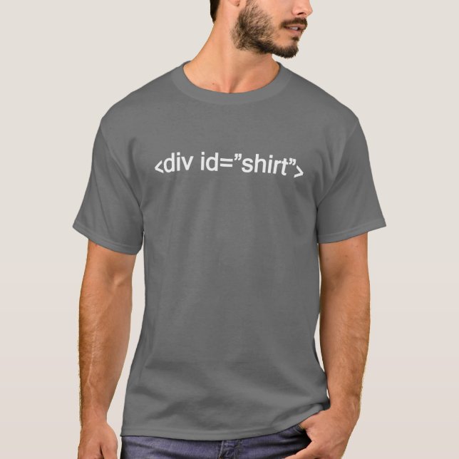 CSS <div id="shirt"> Joke Shirt (Front)