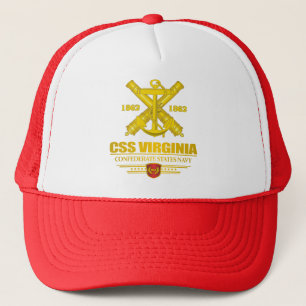 CSS Virginia (Navy Emblem) gold Trucker Hat