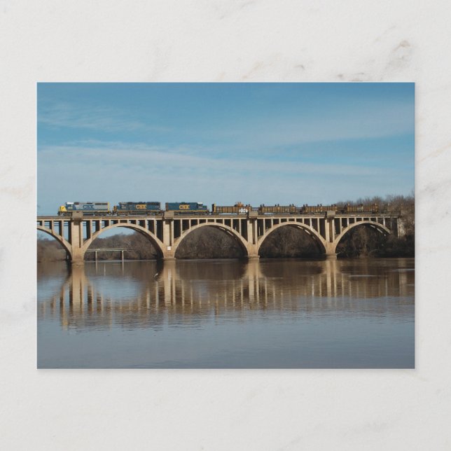 CSX at fredericksburg Postcard (Front)