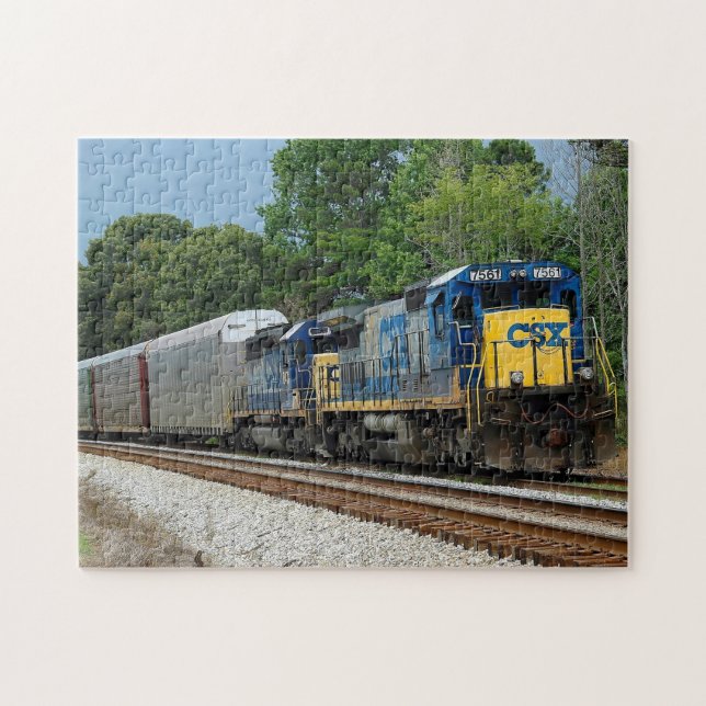 CSX Diesel train background Jigsaw Puzzle (Horizontal)