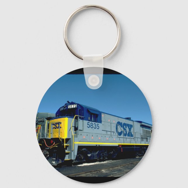 CSX GE B36-7 #5835, 1990_Trains Key Ring (Front)