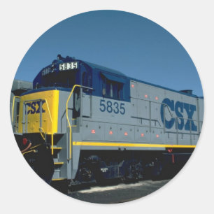 CSX GE B36-7 CLASSIC ROUND STICKER