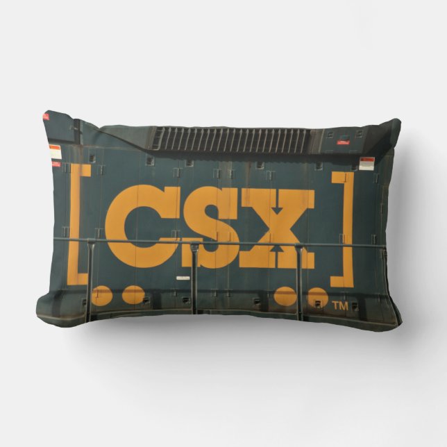CSX RAILROAD LOGO PILLOW (Front)