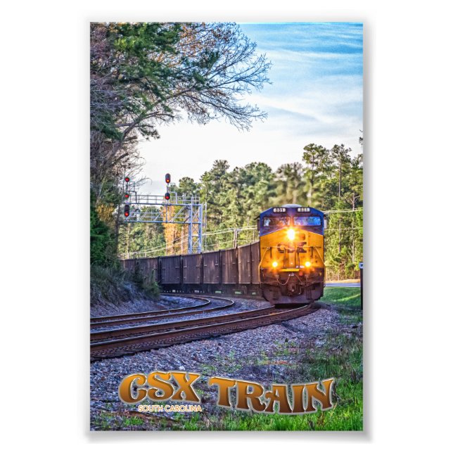 CSX Train in South Carolina Photo Print (Front)