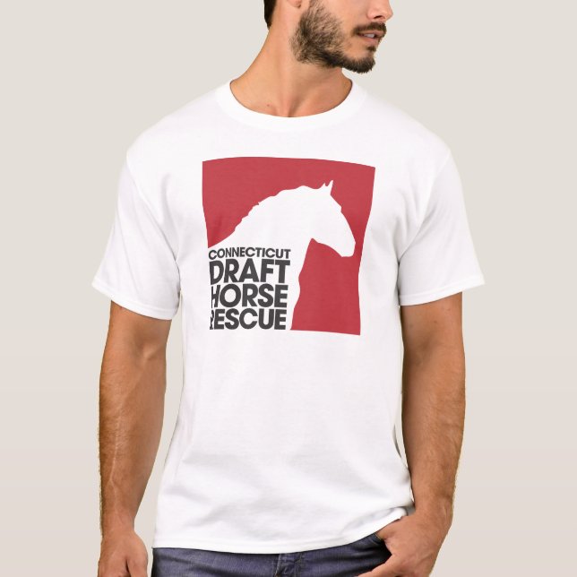 CT Draught   Horse Rescue adult t-shirt (Front)