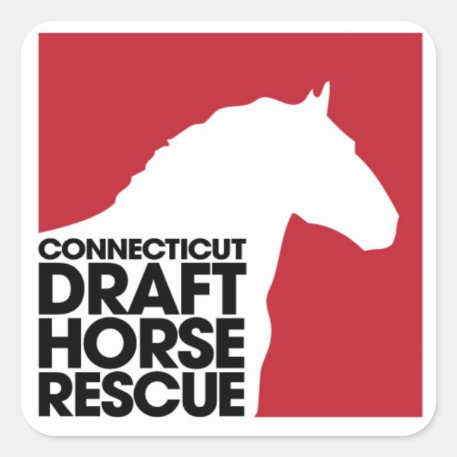 CT Draught Horse Rescue Sticker (Front)