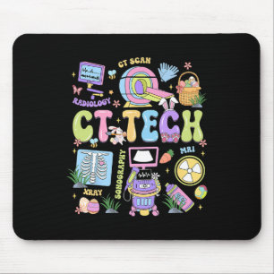 Ct Tech Happy Easter Day Hoppy Ct Scan Technologis Mouse Pad