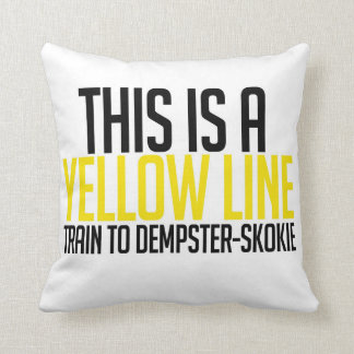 CTA Yellow Line Pillow